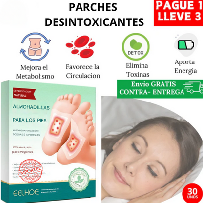 Parches Desintoxicantes Relajantes reparadores del Sueño Natural ¡Llevas 3 Pagas 1!